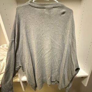 Light Gray Cozy Oversized Sweatshirt